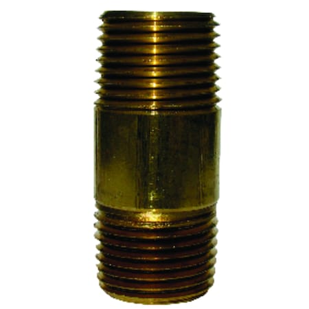 Company 1/4 In. MPT X 1/4 In. D MPT Brass Nipple 4 In. L